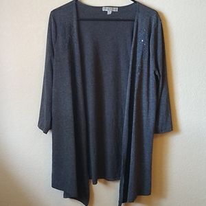 Vintage Suzie cardigan, XL gray